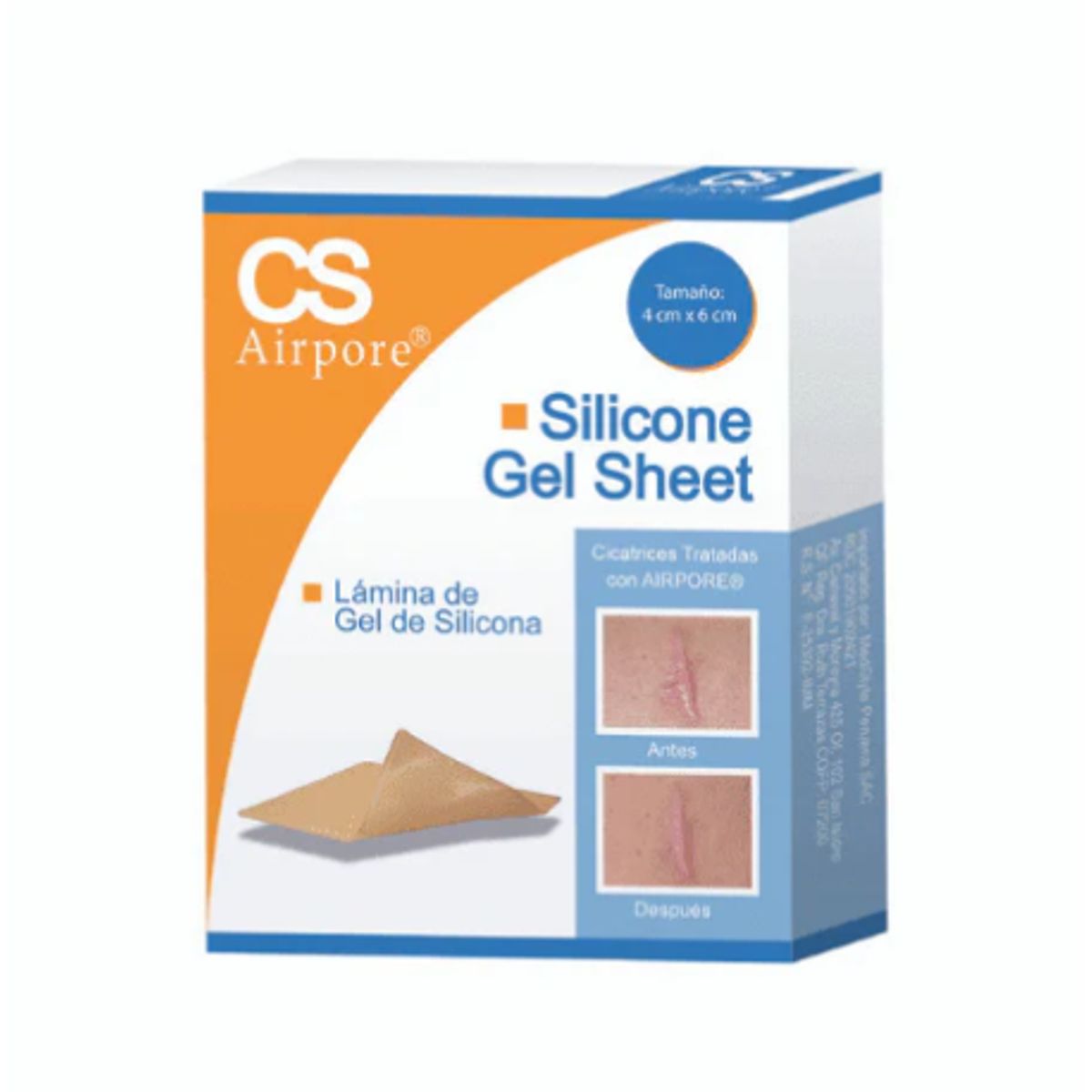 CS AIRPORE - CS Airpore 4 X 6  cm - Laminas en gel de silicona