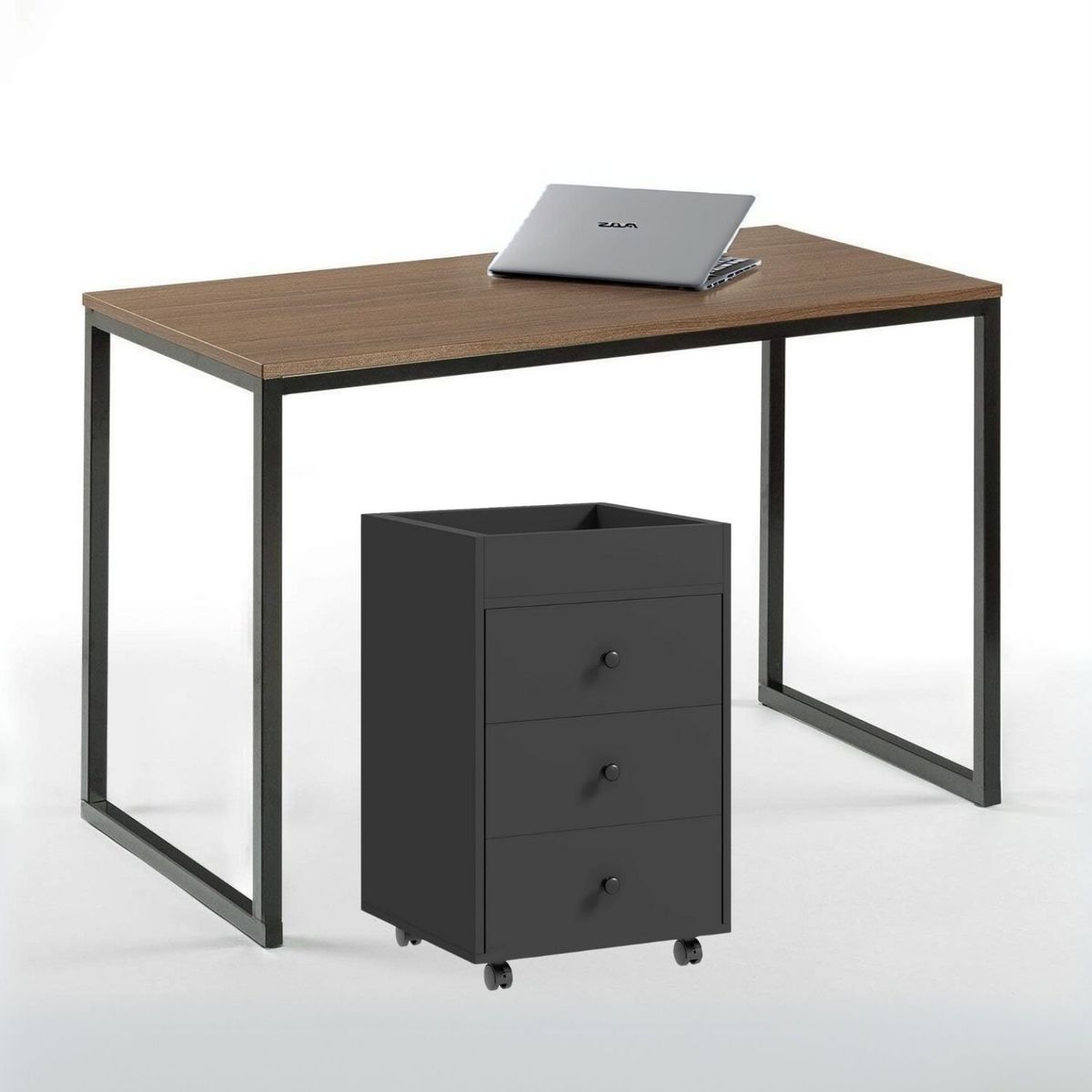 GENERICO - Combo Summer Escritorio Gales + Cajonera Negra Coricha Home