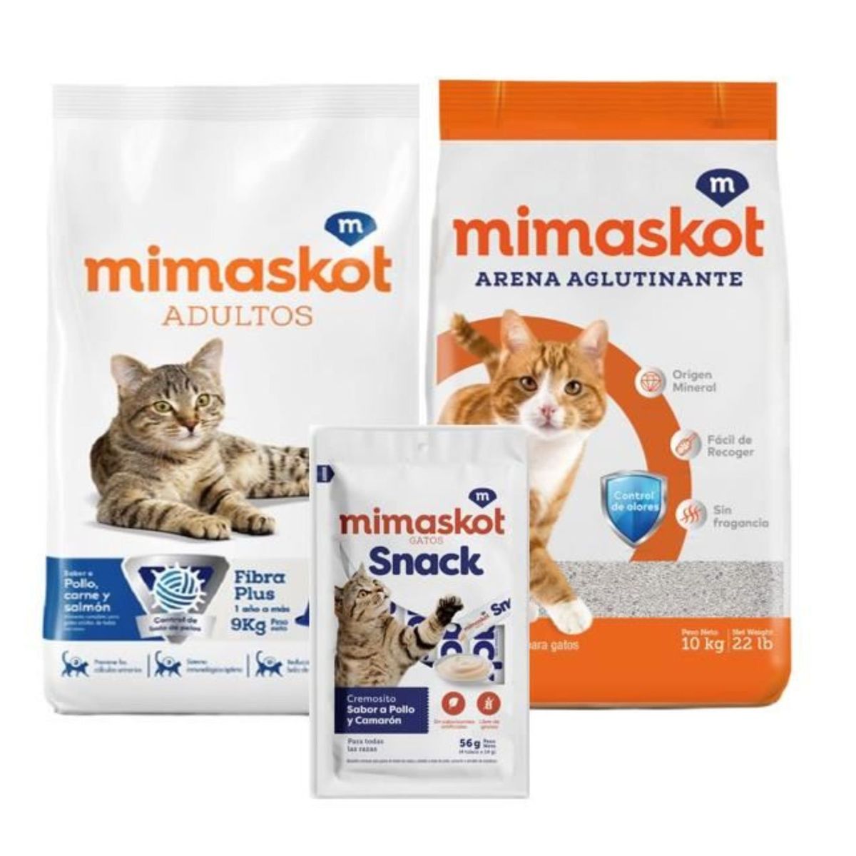 MIMASKOT - MIMASKOT GATOS ARENA 10K-POLLO CARNE 9 KG-SNACK 56 GR