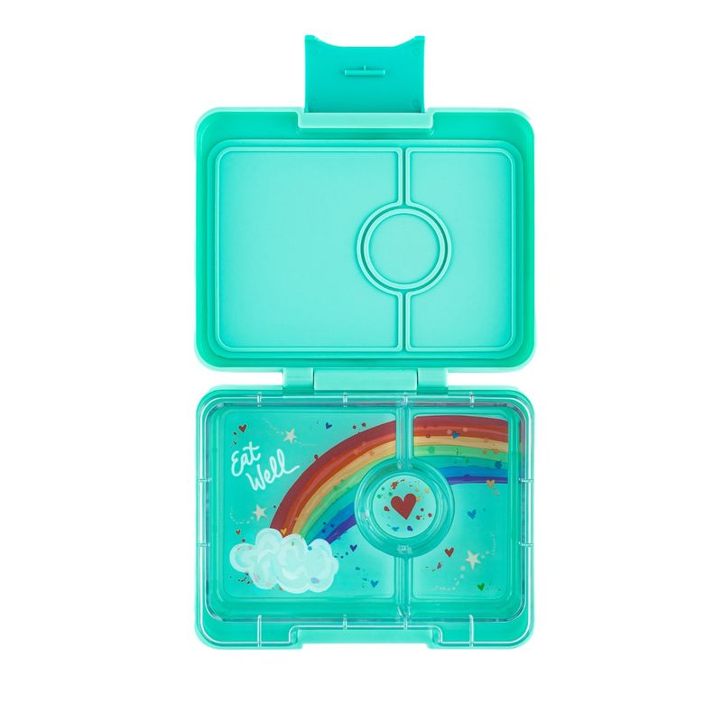 YUMBOX - Lonchera Snack 3C - Miami Aqua Rainbow
