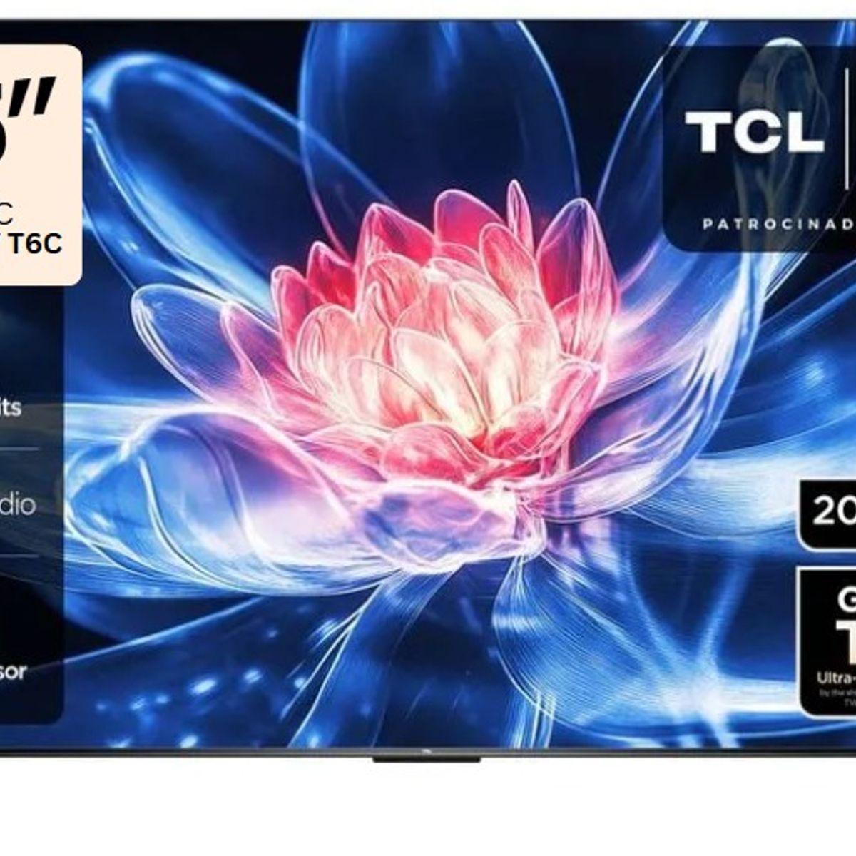 TCL - Televisor TCL QLED 55" Smart TV Ultra HD 4K Año 2025 55T6C