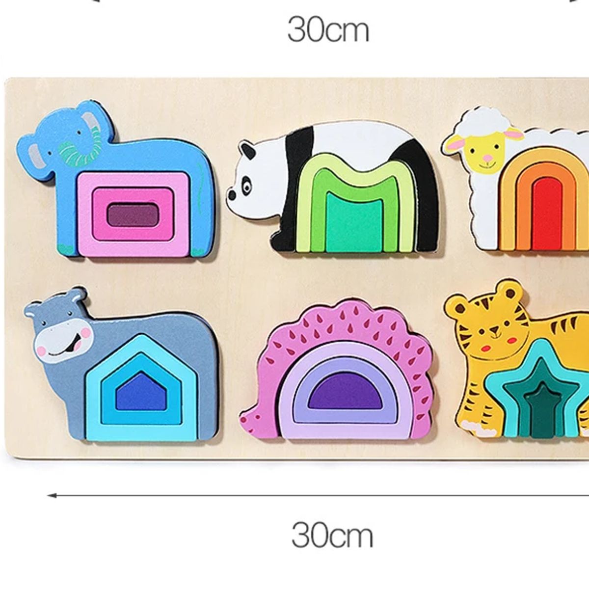 GENERICO - Rompecabezas Zoológico Montessori