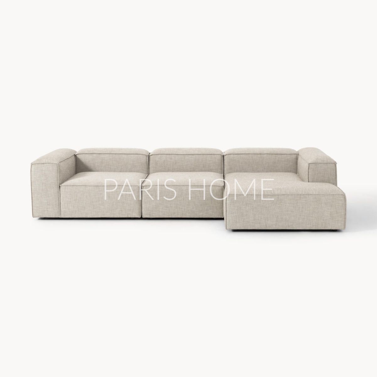 GENERICO - Sofá Esquinero Derecho Monarch Lino - Gris