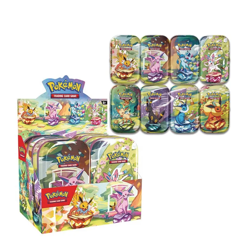 POKEMON - Pokemon TCG Prismatic Evolutions Mini Tin 8 Unidades Español
