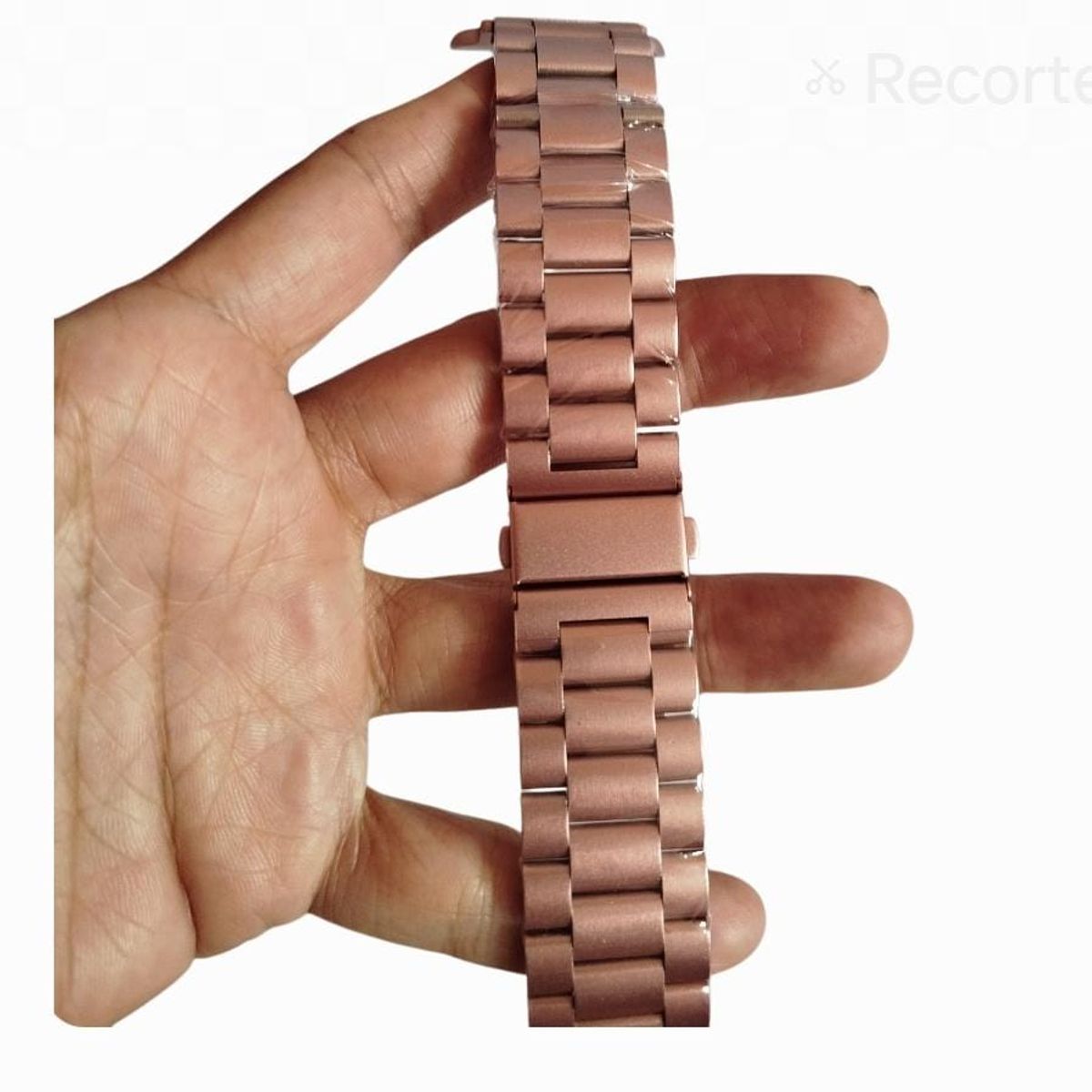 GENERICO - CORREA DE ACERO INOXIDABLE PARA APPLE WATCH ROSE GOLD 42 44