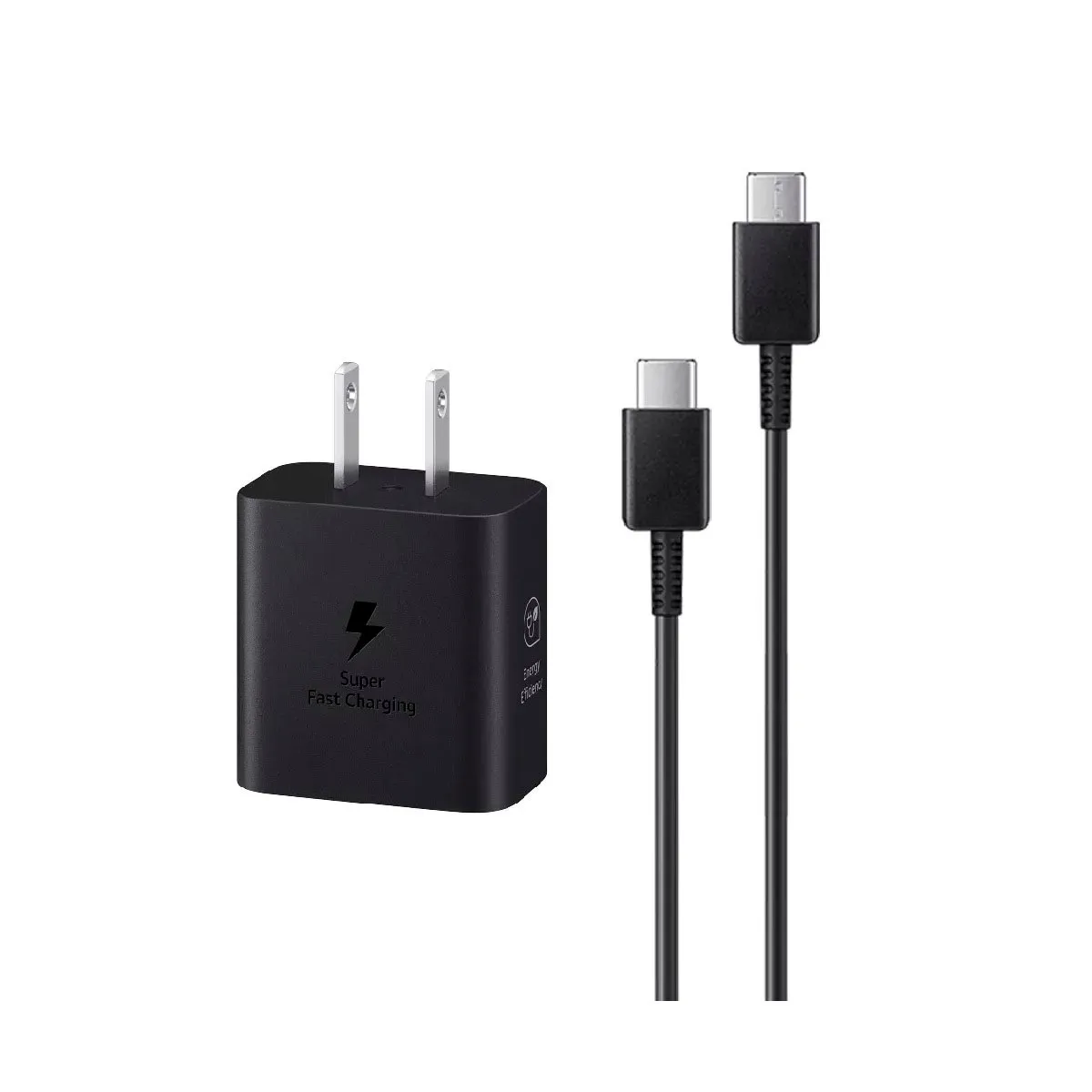 SAMSUNG - Cargador Samsung 25W Con Cable GAN para A15 A25 A35 A55 Negro