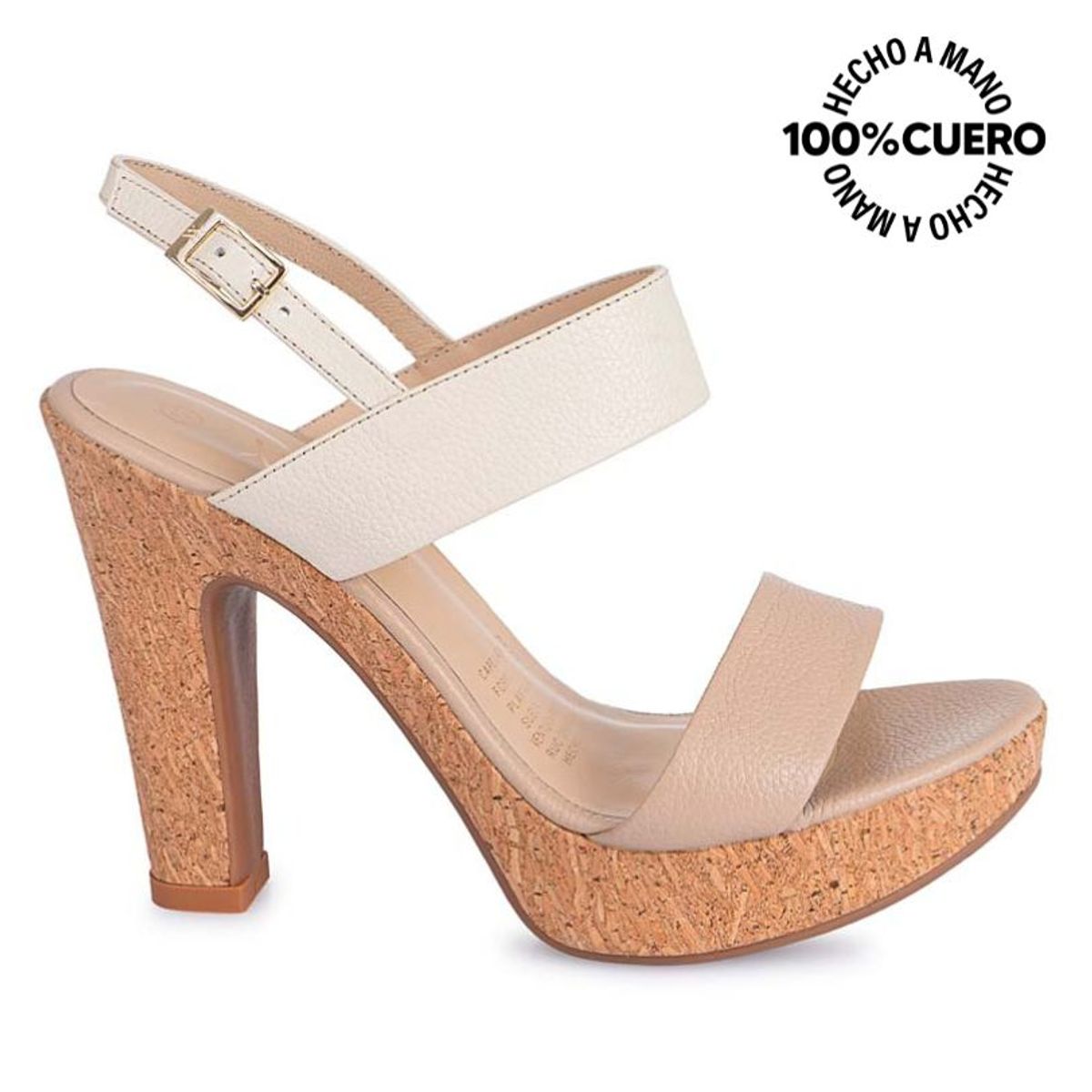 VIALE - Sandalia Strap Casual TATI-2506 Palo RosaHueso Viale Cuero