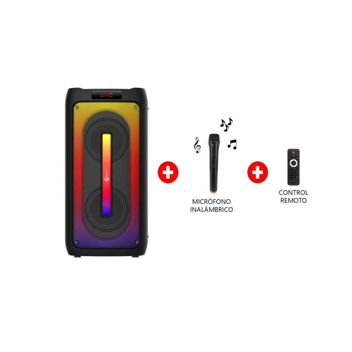 TREVELY - Parlante Portatil dual 4 Bluetooth TREVELY TA-466 - Karaoke - 200W