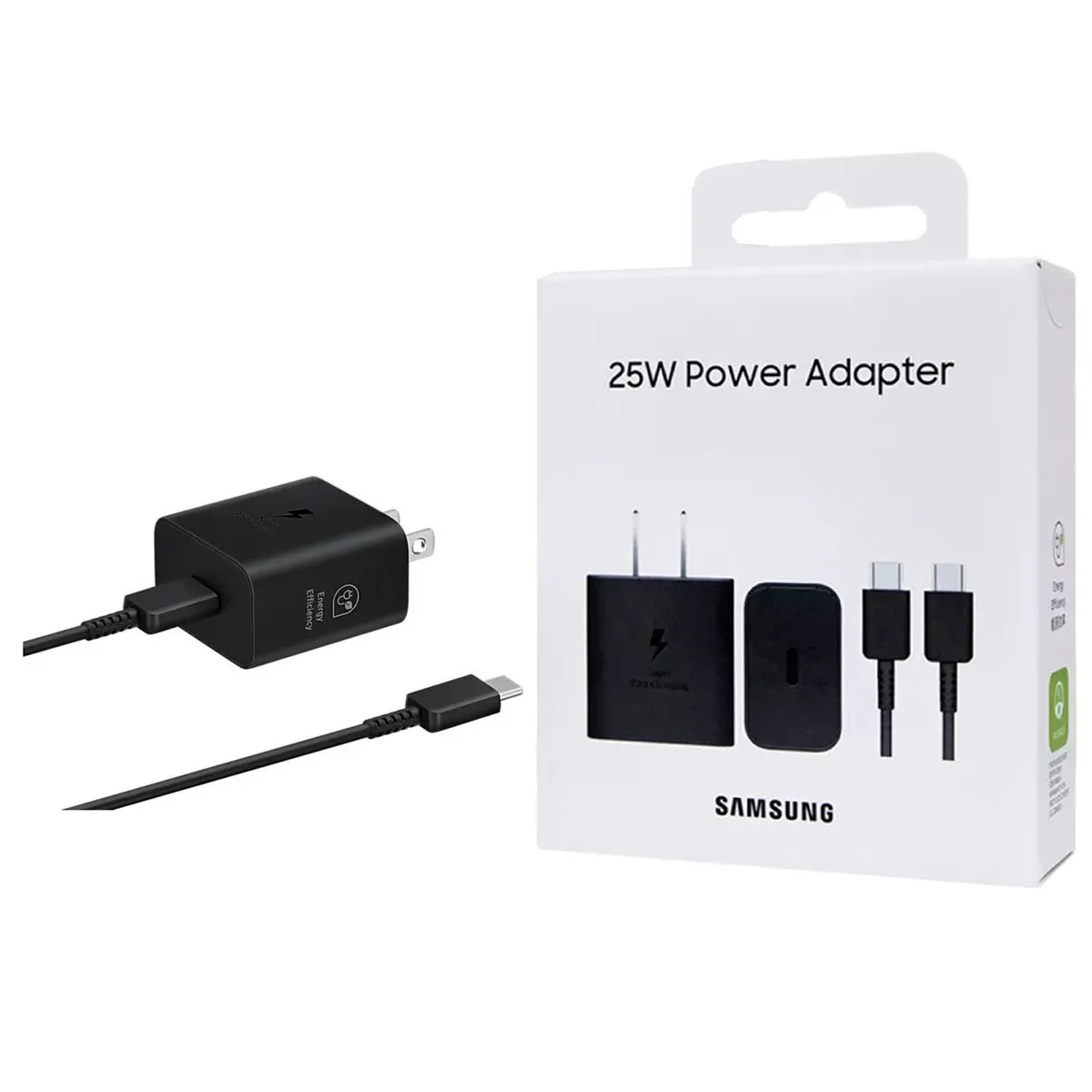 SAMSUNG - Cargador Samsung 25W Con Cable GAN para S22 Ultra Negro