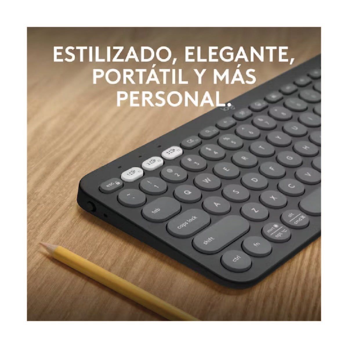 LOGITECH - Teclados Logitech Pebble 2 K380S Bluetooth Grafito