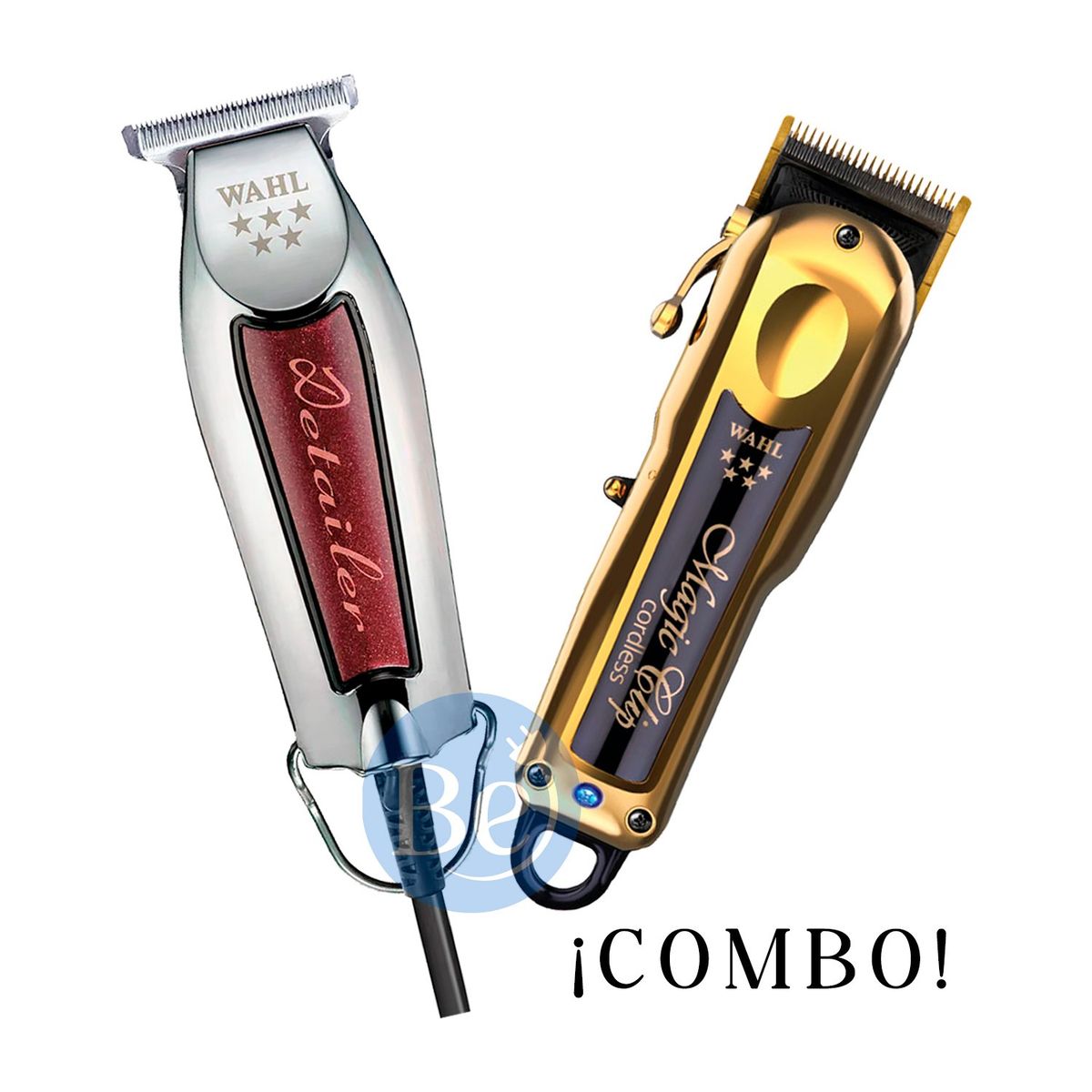 Wahl - Combo Wahl Cortadora Magic Clip Gold 08148-708 y Trimmer Detailer