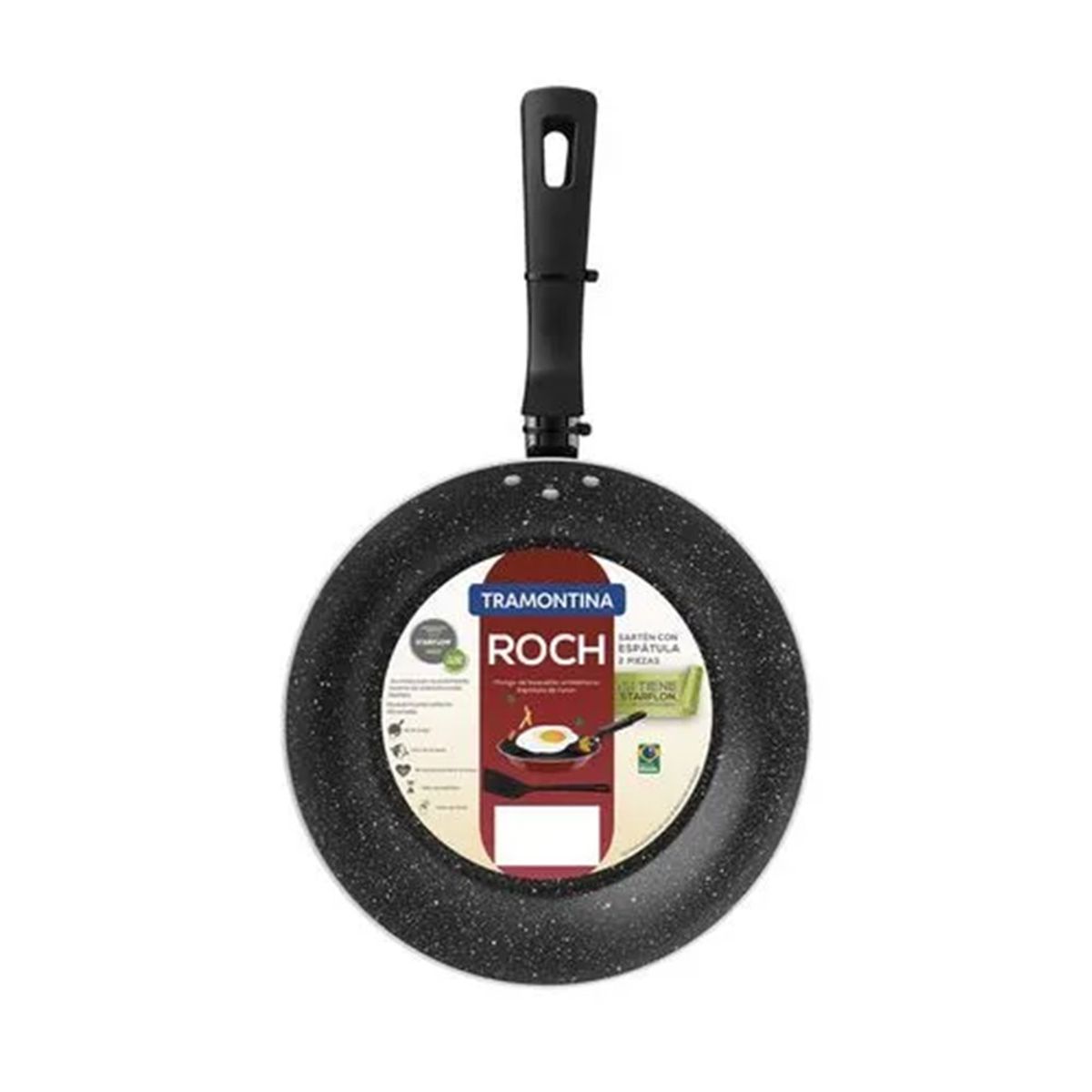 TRAMONTINA - Sarten 26 Cm 1.8Mm Rojo Roch-Loreto C/Espatula