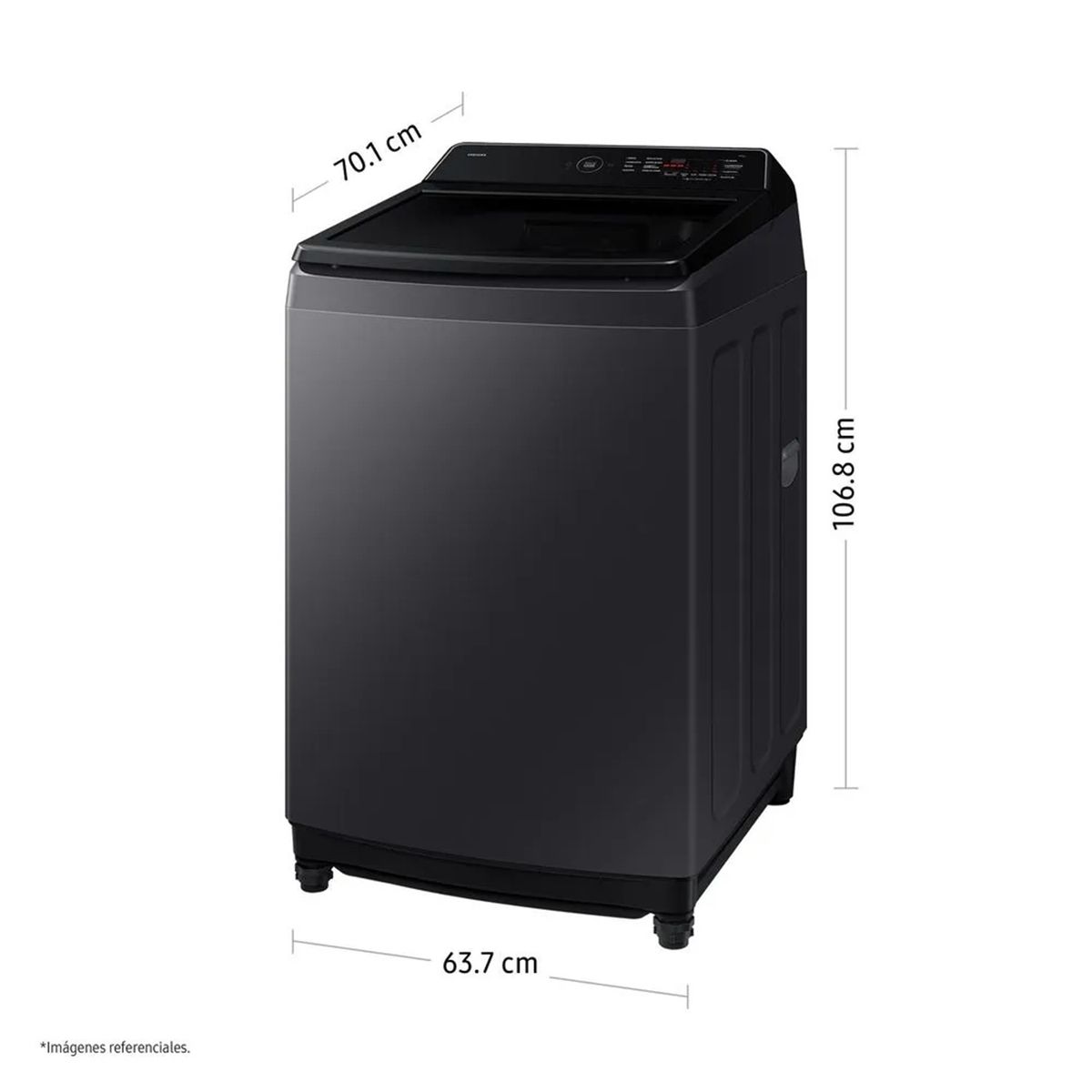 SAMSUNG - Lavadora Samsung 17Kg EcoBubble  Ai WA40F17E7CPE Grafito