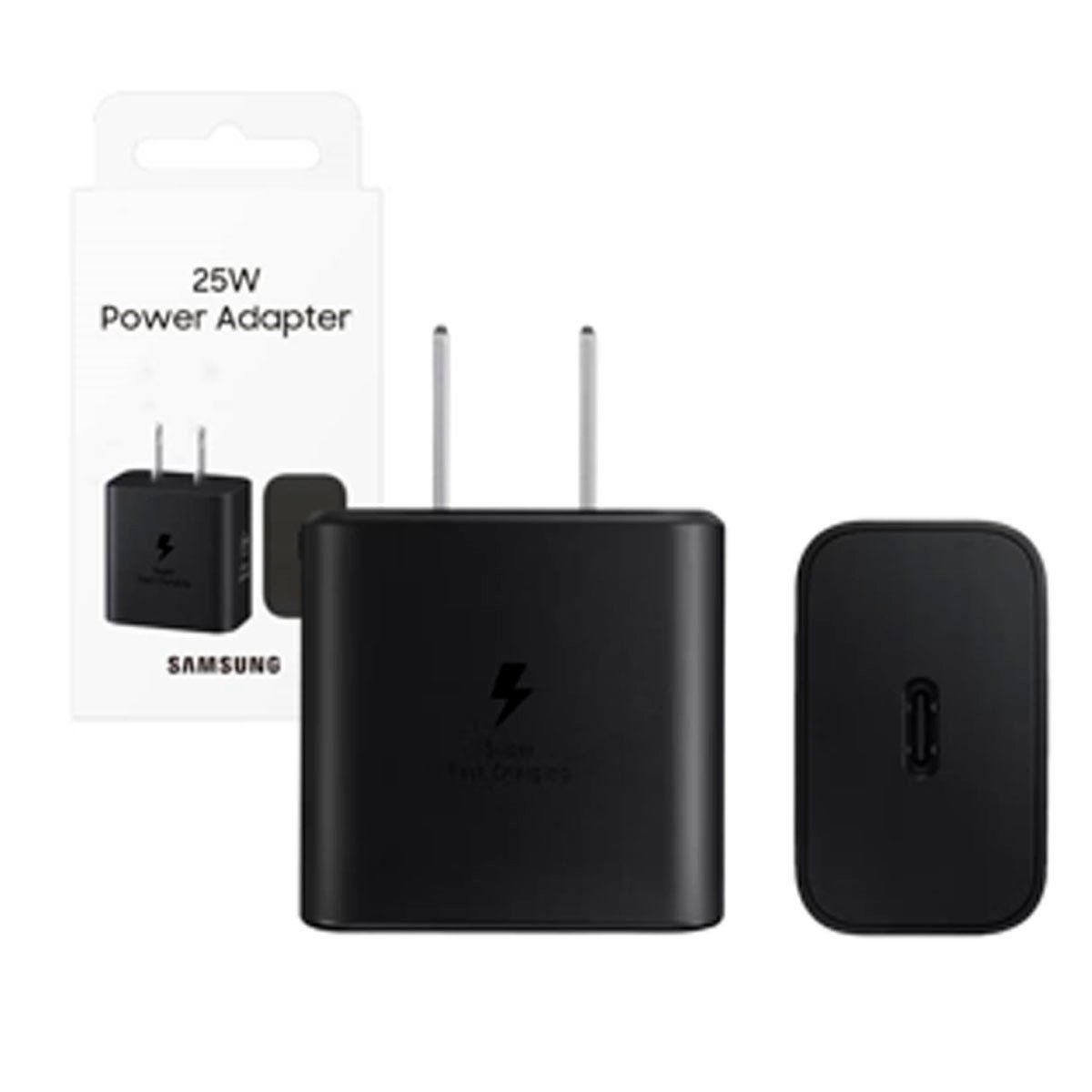 SAMSUNG - Cargador Samsung 25W Adaptador para Galaxy Tab S9 S9+ S9 Negro