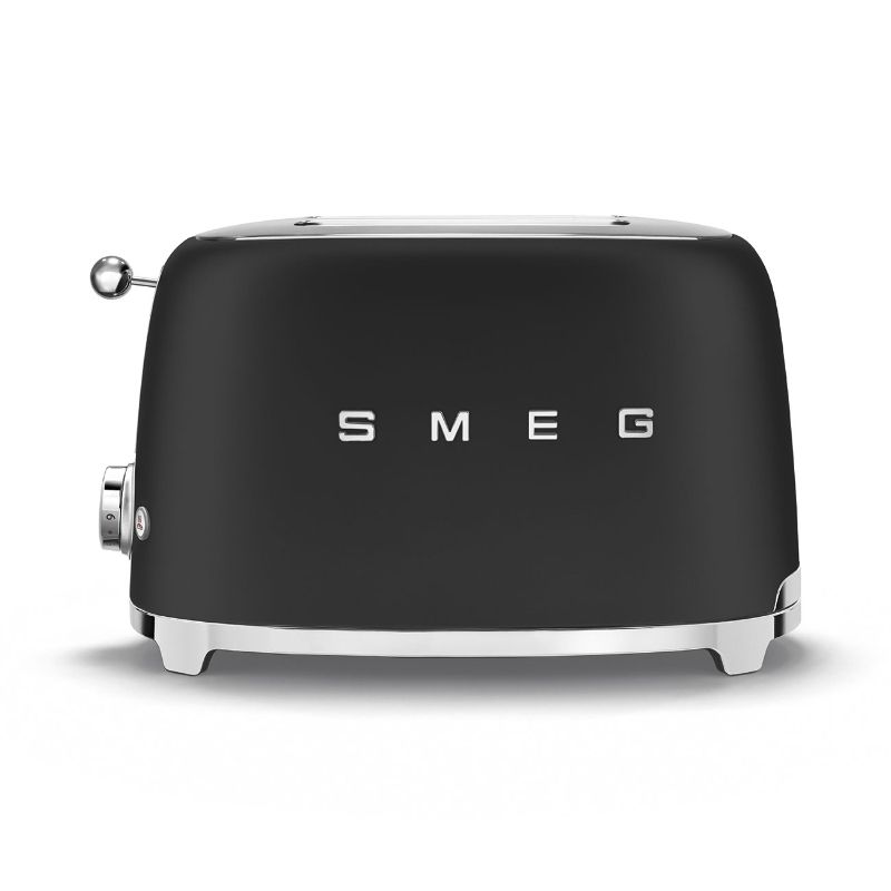 SMEG - TOSTADORA 2 REBANADAS RETRO SMEG COLOR NEGRO MATE
