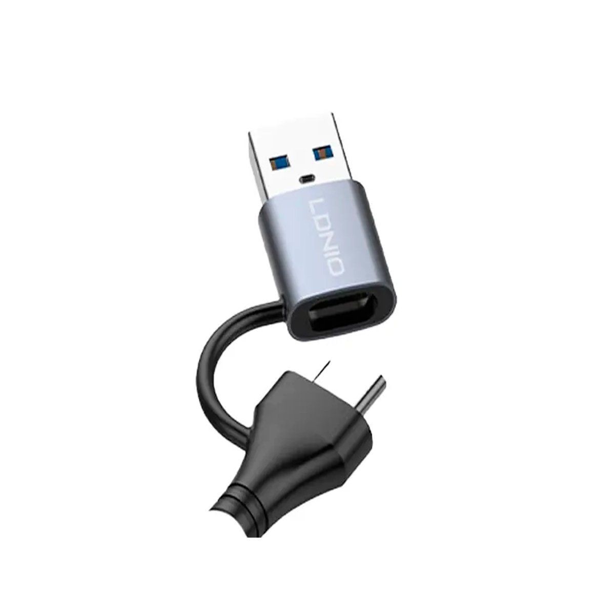 LDNIO - Adaptador Hub Ldnio DS-64C Usb +Tipo C 4en 1 Multifunción