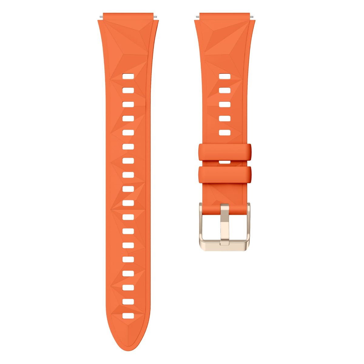GENERICO - Correa para Huawei GT4 41mm Silicona Naranja