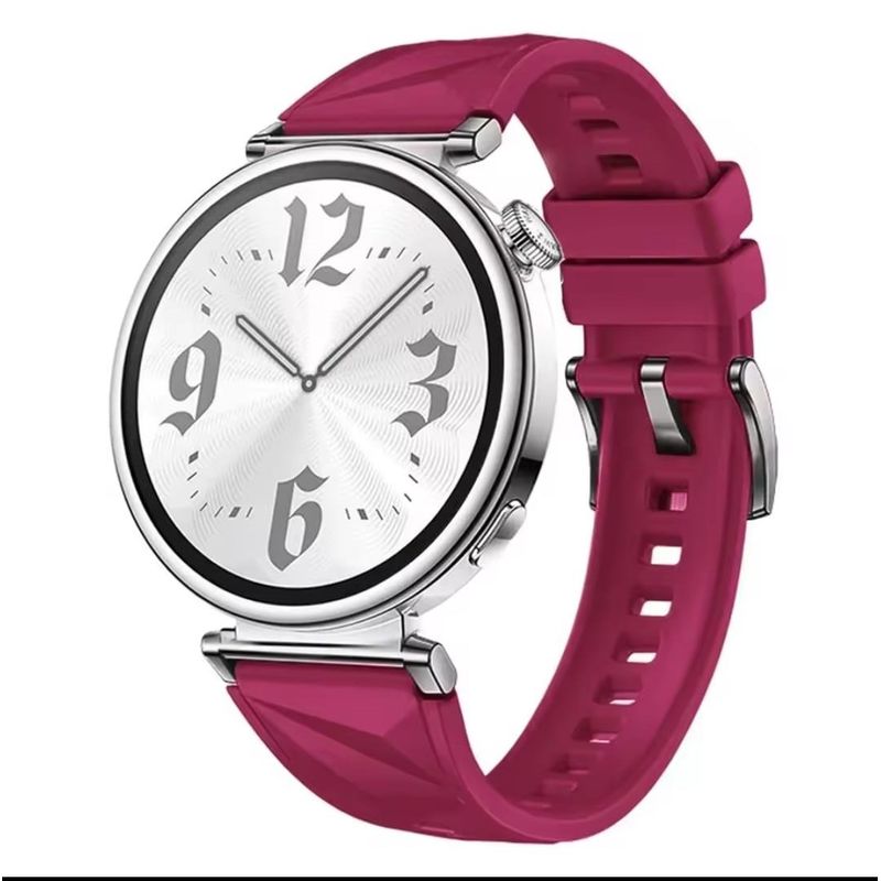 GENERICO - Correa para Huawei GT4 41mm Silicona Vino