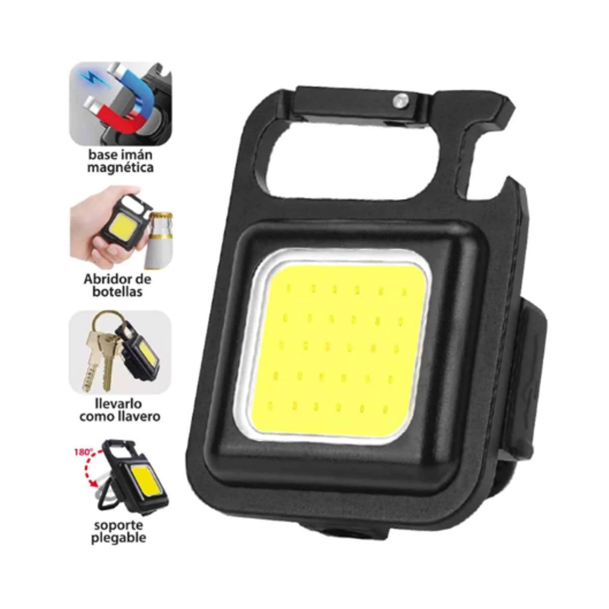 OPALUX - Linterna Multifuncional Recargable 1W 100Lm OP-5915 OPALUX