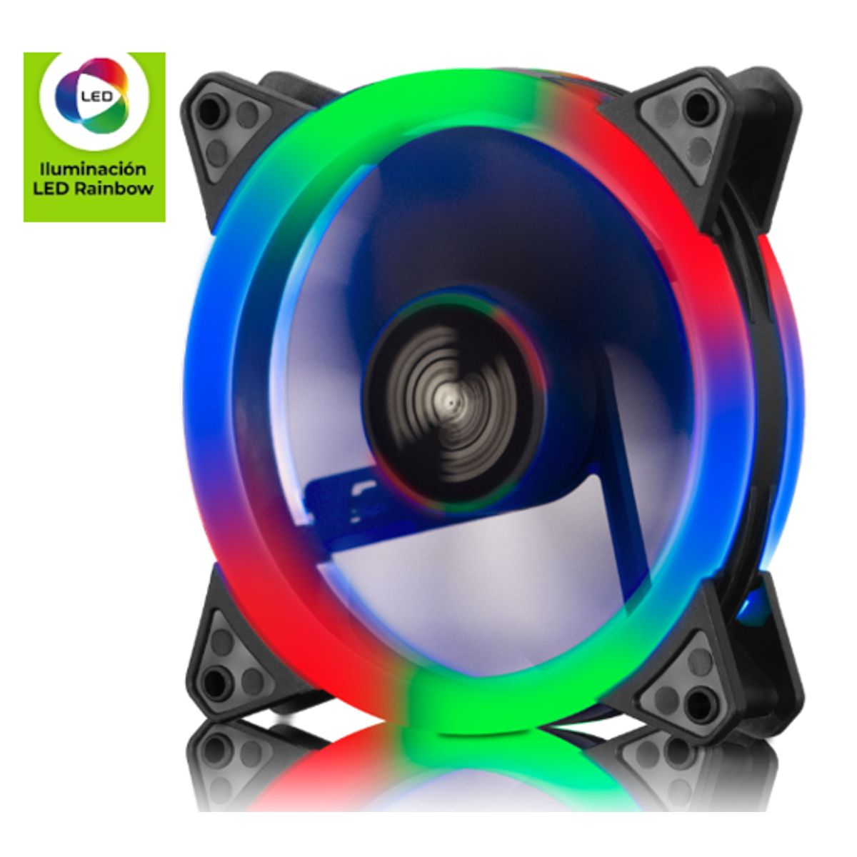 AIRBOOM - Cooler Gamer Aureola RAINBOW AB124 12CM FAN AIRBOOM