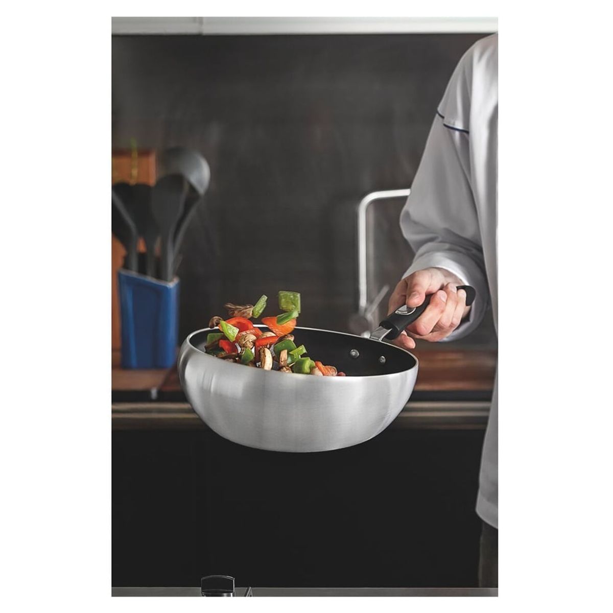 TRAMONTINA - Sartén Tramontina de Aluminio Antiadherente Para Saltear 28 cm