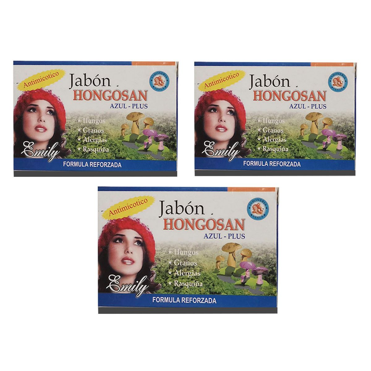 GENERICO - Jabon Medicinalpara Hongos tiña pie de atleta  3 Unidades