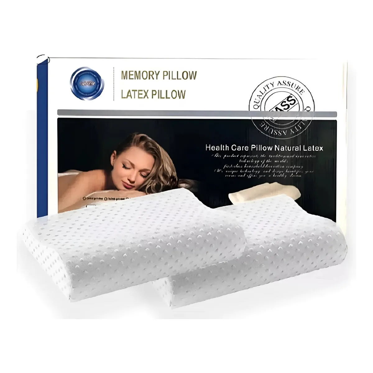 GENERICO - Almohada Ortopédica Cervical Memory Pillow Color Blanco