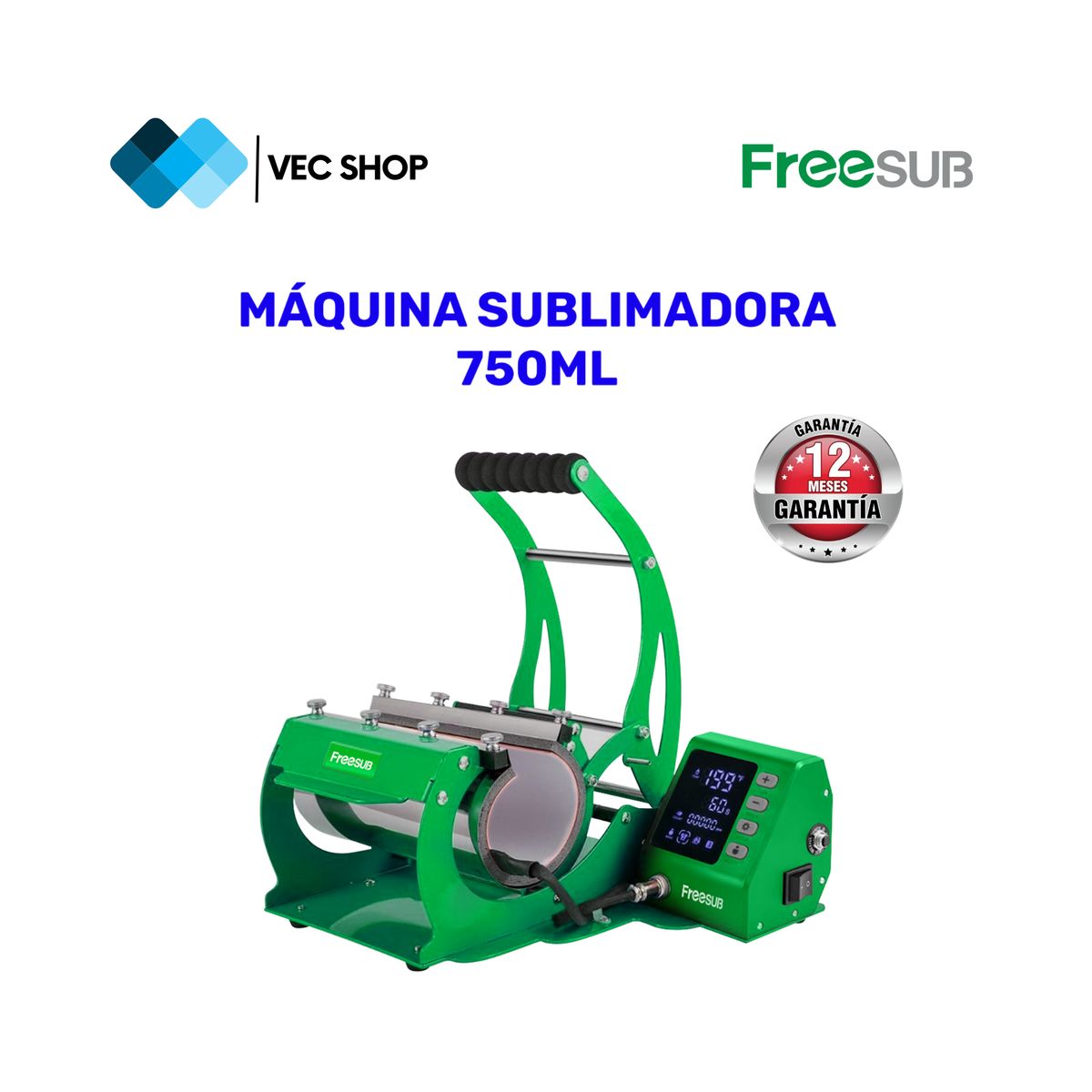 GENERICO - Maquina de Sublimación 750 ml Sublimadora Freesub