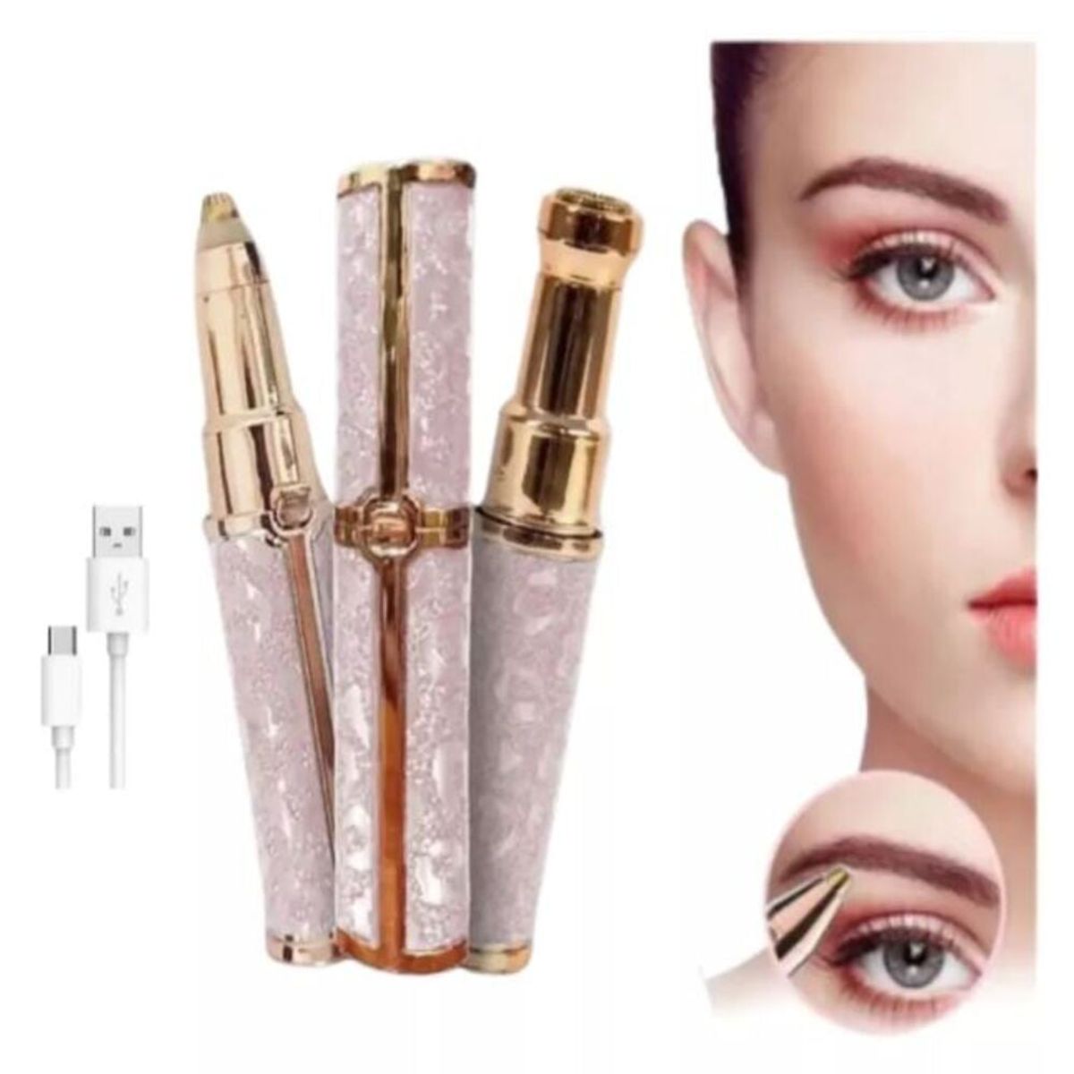 GENERICO - Depilador Inalámbrico  2 en 1 Para Cejas Y Cuerpo