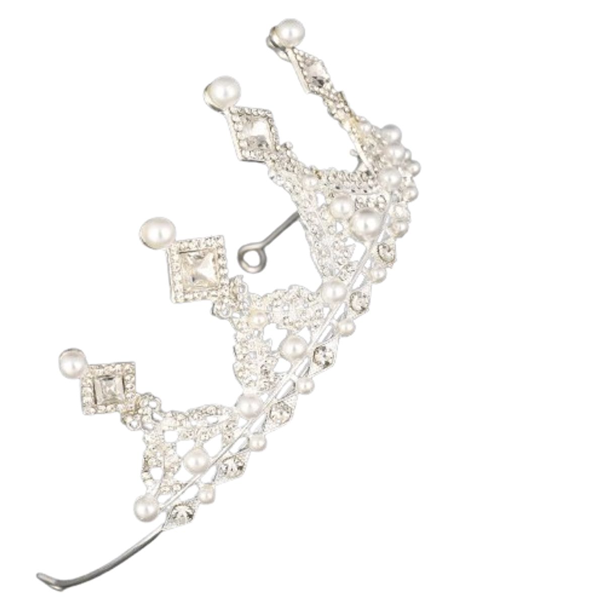 GENERICO - Tiara de princesa color plata