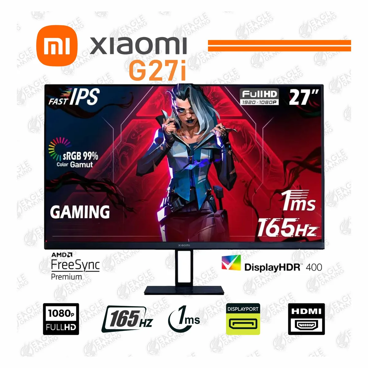 XIAOMI - MONITOR XIAOMI G27i 27″ FULL HD IPS 165 Hz PLANO
