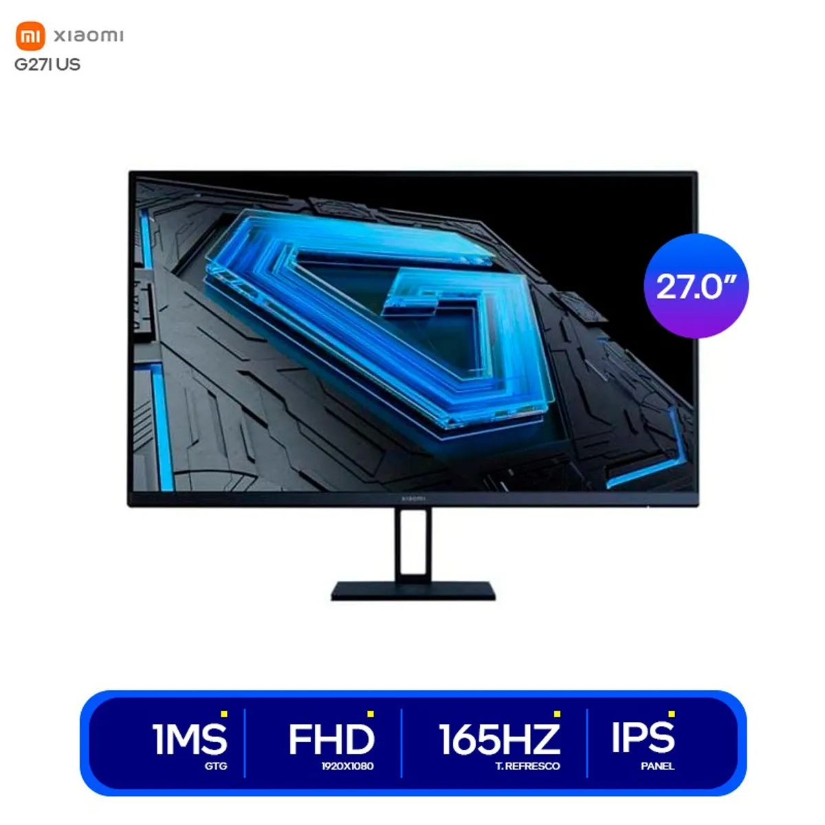 XIAOMI - MONITOR XIAOMI G27i 27″ FULL HD IPS 165 Hz PLANO