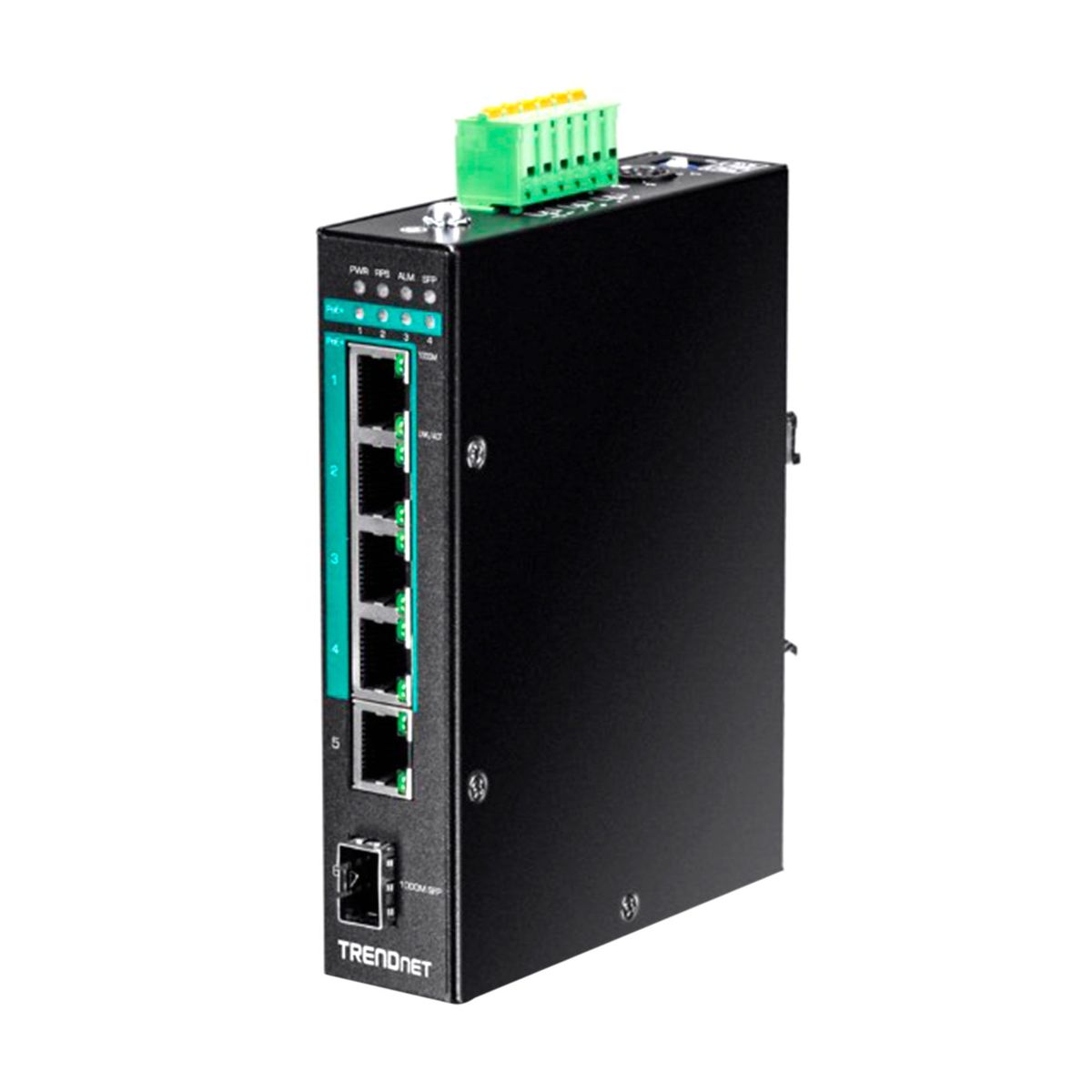 TRENDNET - SWITCH INDUSTRIAL TRENDNET 5 PUERTOS GIGABIT POE PN TI-PG541I