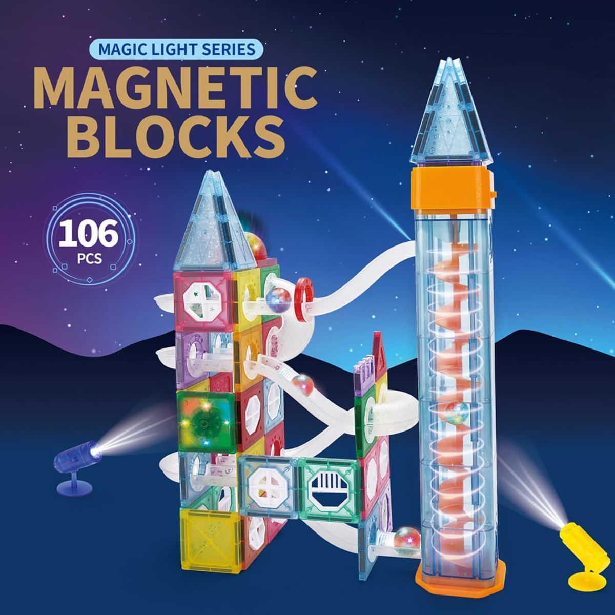 GRUPO CB - Bloques Magneticos 106 pzs