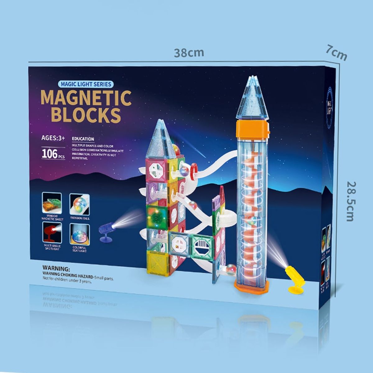 GRUPO CB - Bloques Magneticos 106 pzs