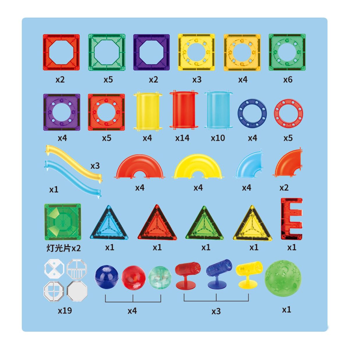 GRUPO CB - Bloques Magneticos 120 pzs