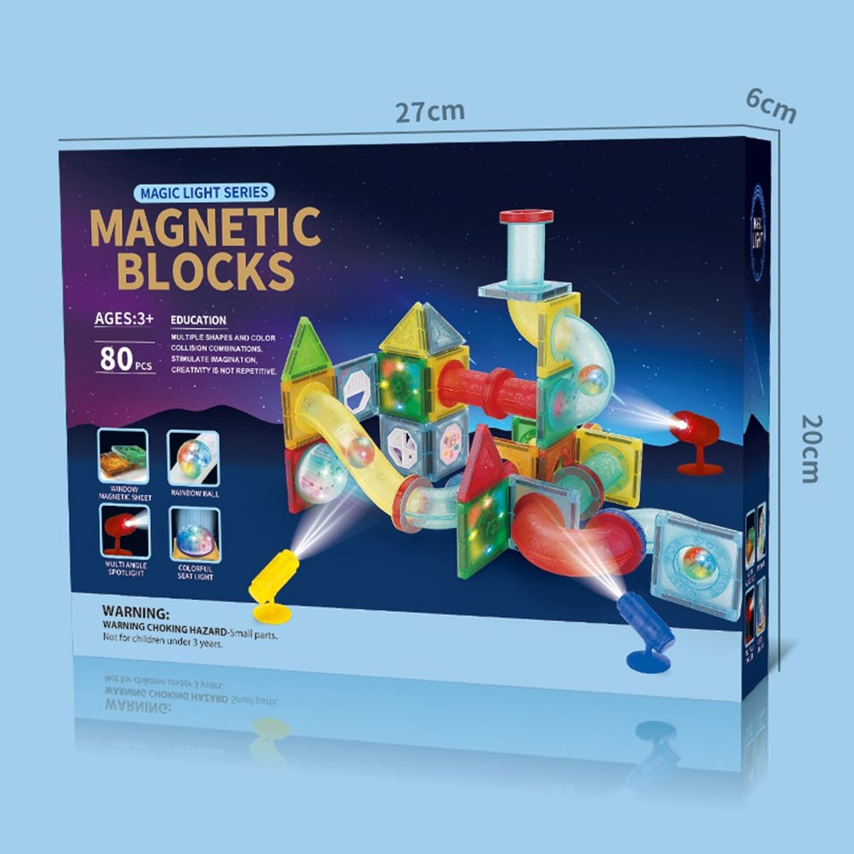 GRUPO CB - Bloques Magneticos 80 pzs