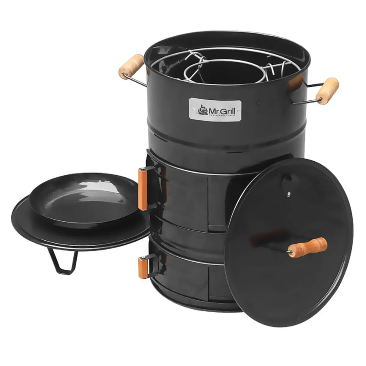MR GRILL - Cilindro Ahumador chico fierro