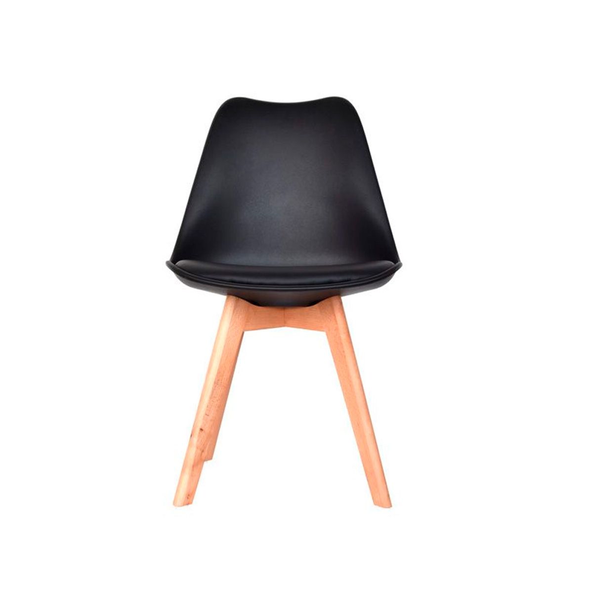 OFIDEAS - Silla De Comedor Ema Tapiz Acolchada Negro Ofideas