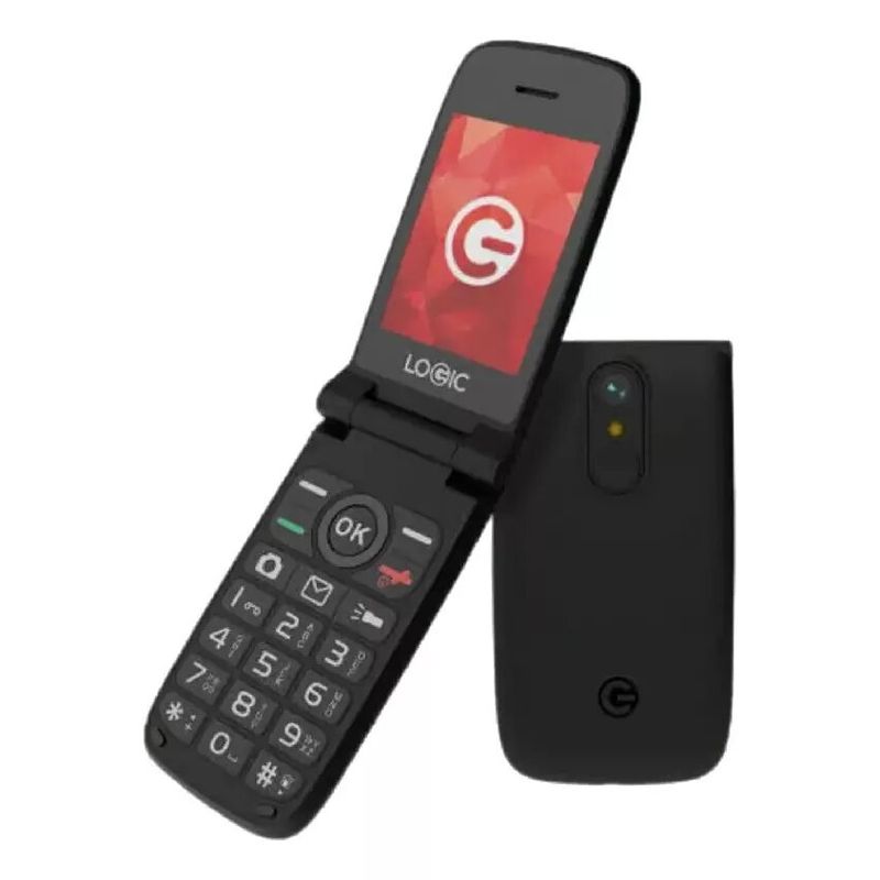 LOGIC - Celular Logic F11L Teclas Grandes Pantalla Amplia 4g Negro
