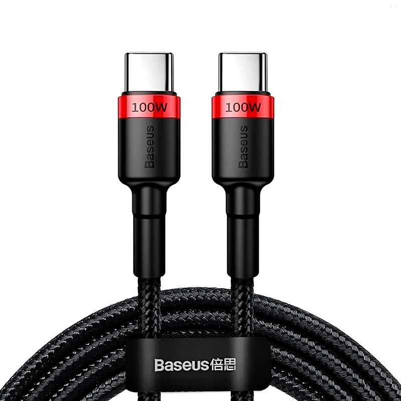 BASEUS - Cable 100 Carga Rápida 100w Baseus Tipo C - Tipo C 2 Metros