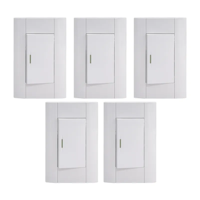 KLISMAN - Pack x2 Interruptor simple blanco 3 vías Klisman