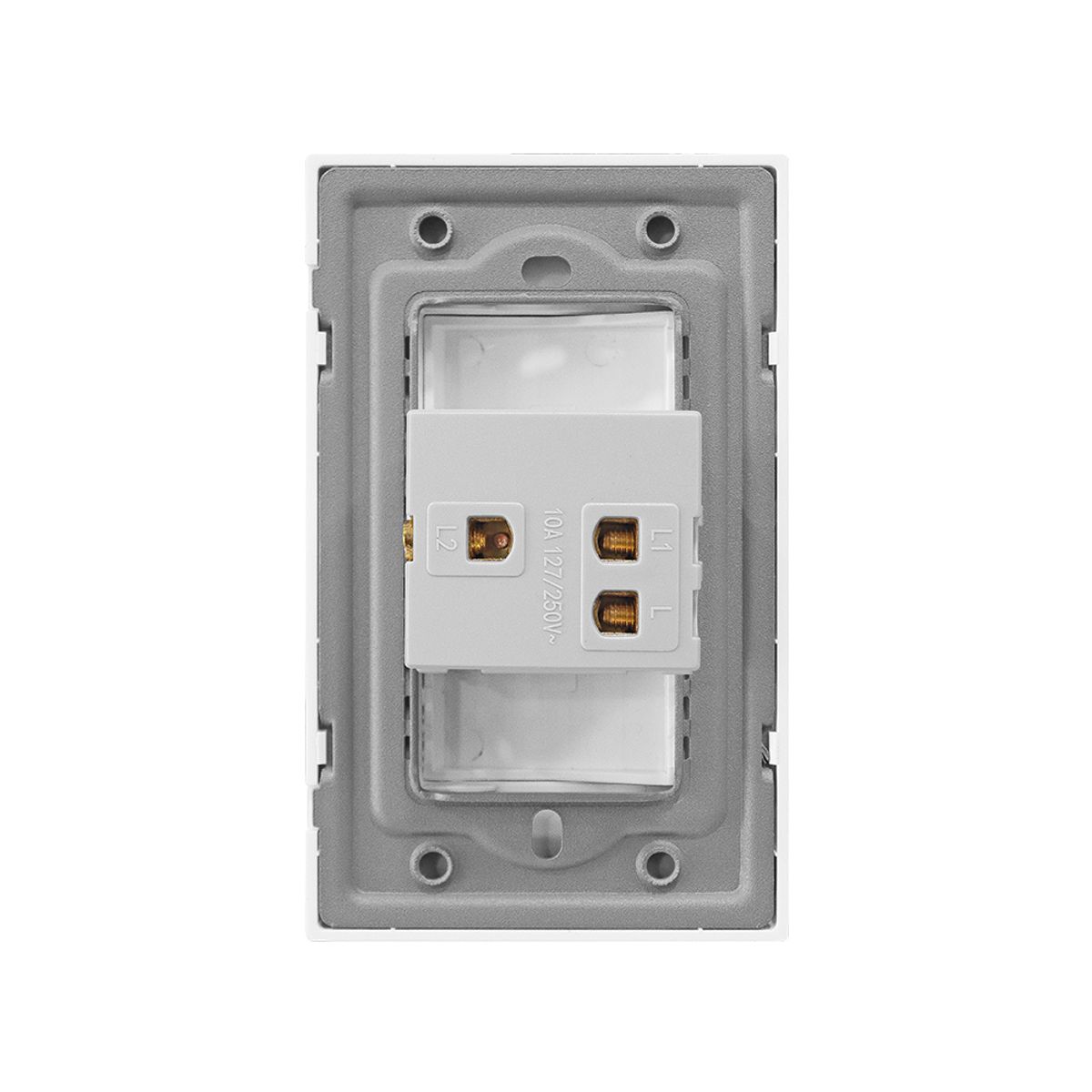 KLISMAN - Pack x2 Interruptor simple blanco 3 vías Klisman