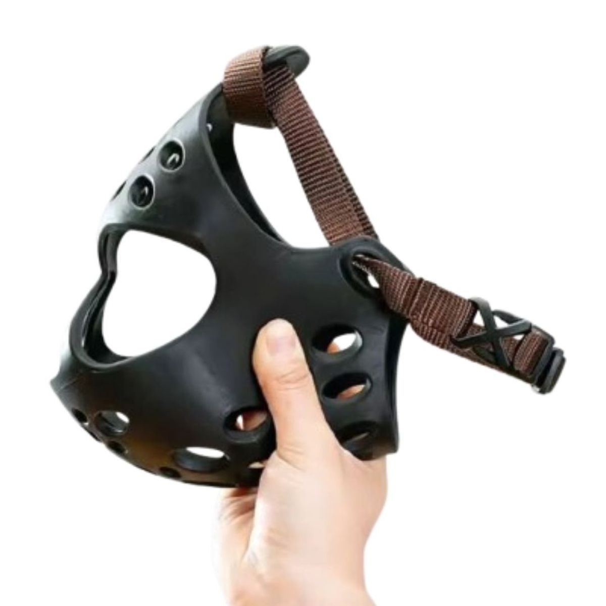 GENERICO - Bozal Máscara De Silicona para Perros de Cara Plana Talla S