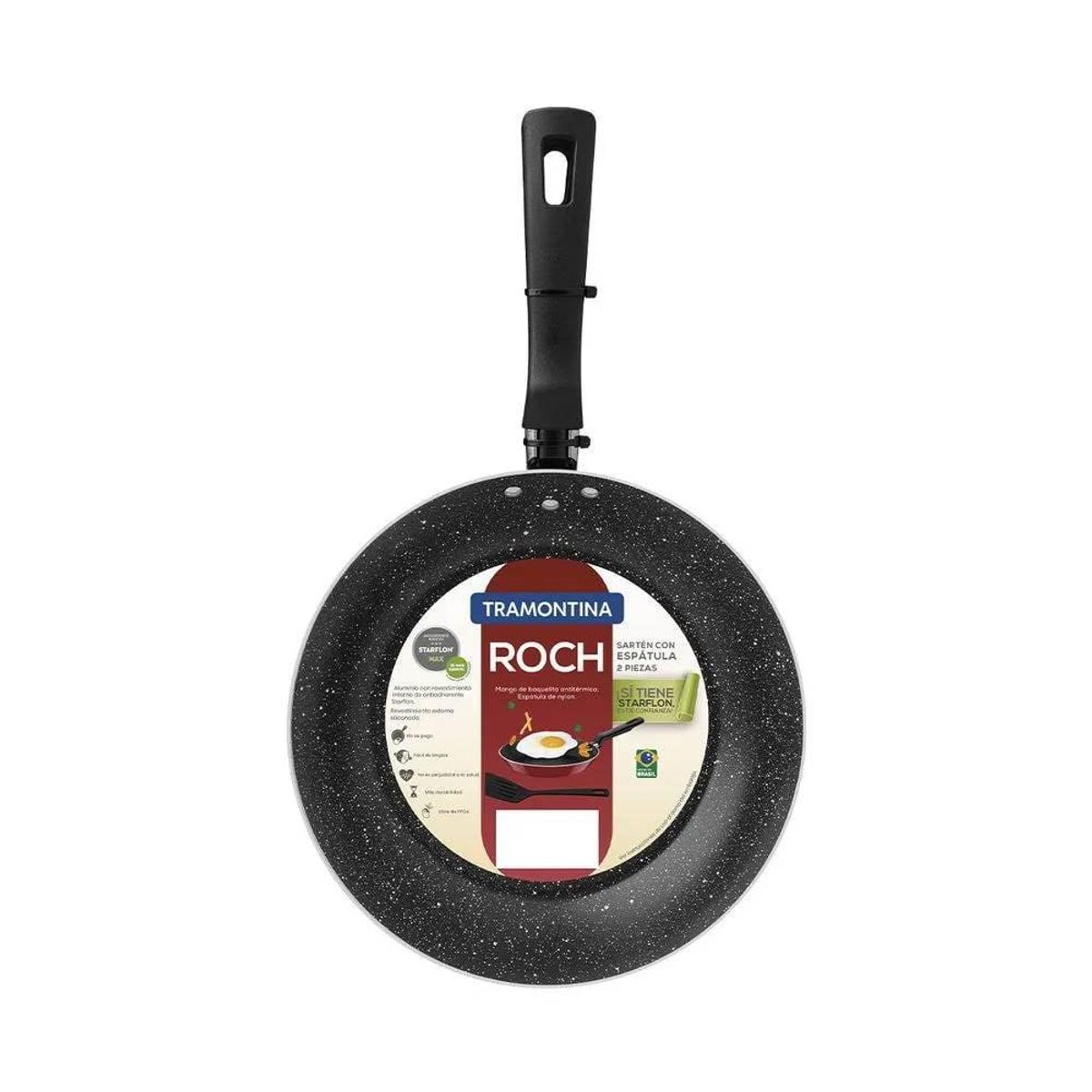 TRAMONTINA - SARTEN 26CM 2MM ROJO ROCH-LORETO CESPATULA