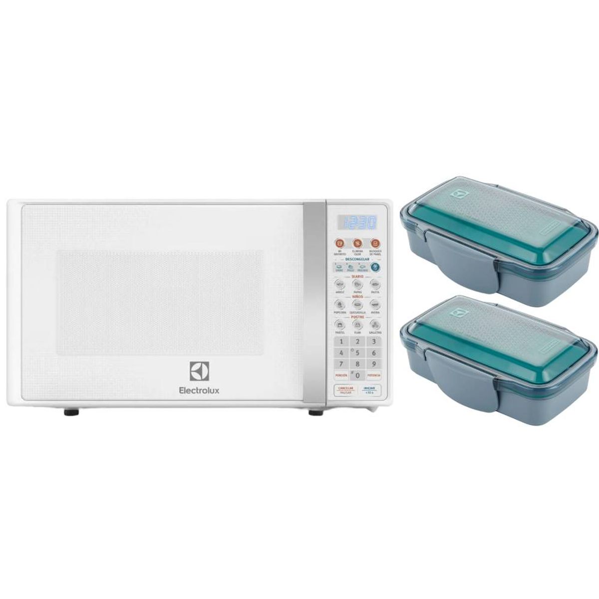 ELECTROLUX - Combo: Microondas 17L EMDO17S2GSRUW + Taper X2  A15338401 Electrolux