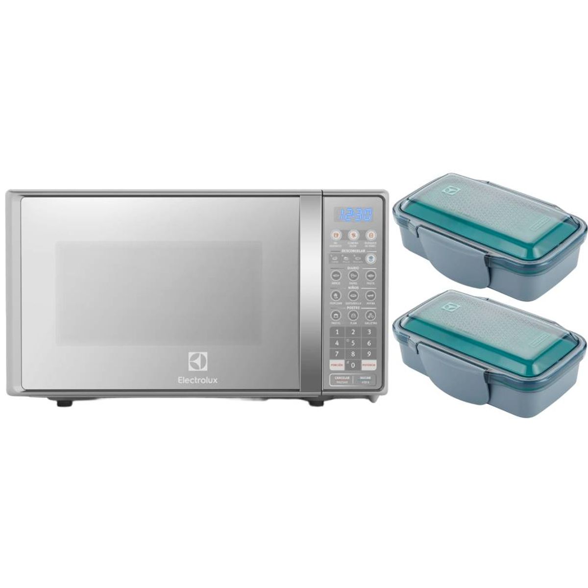 ELECTROLUX - Combo Microondas 20L EMDO20S2GSRUG + Tapers X2 A15338401 Electrolux