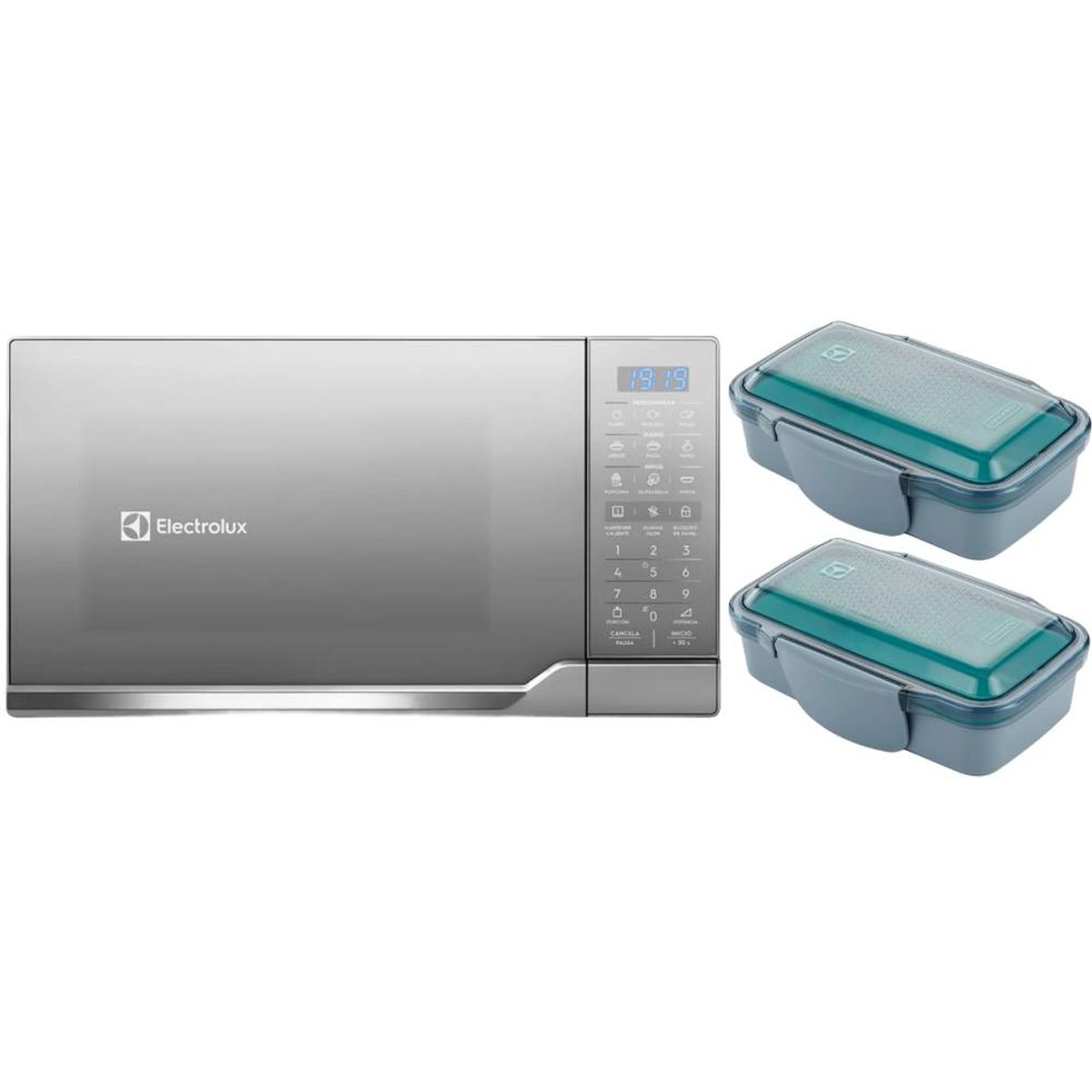 ELECTROLUX - Combo Microondas 25L EMDO25S2GSRUG + Tapers X2 A15338401 Electrolux