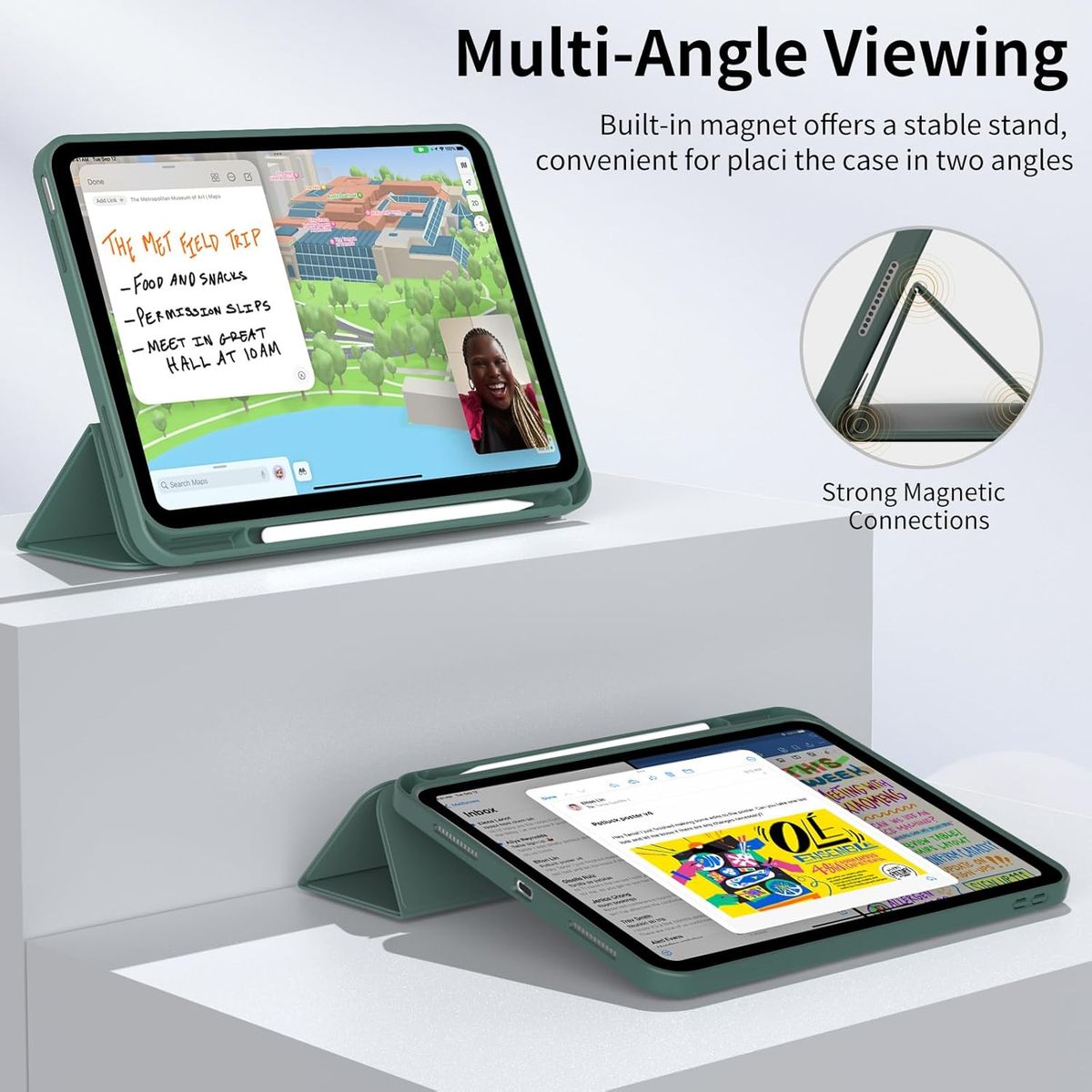 GENERICO - Case Funda Para iPad 10ma Gen 10.9 (2022) / iPad A16 (2025)Porta lápiz