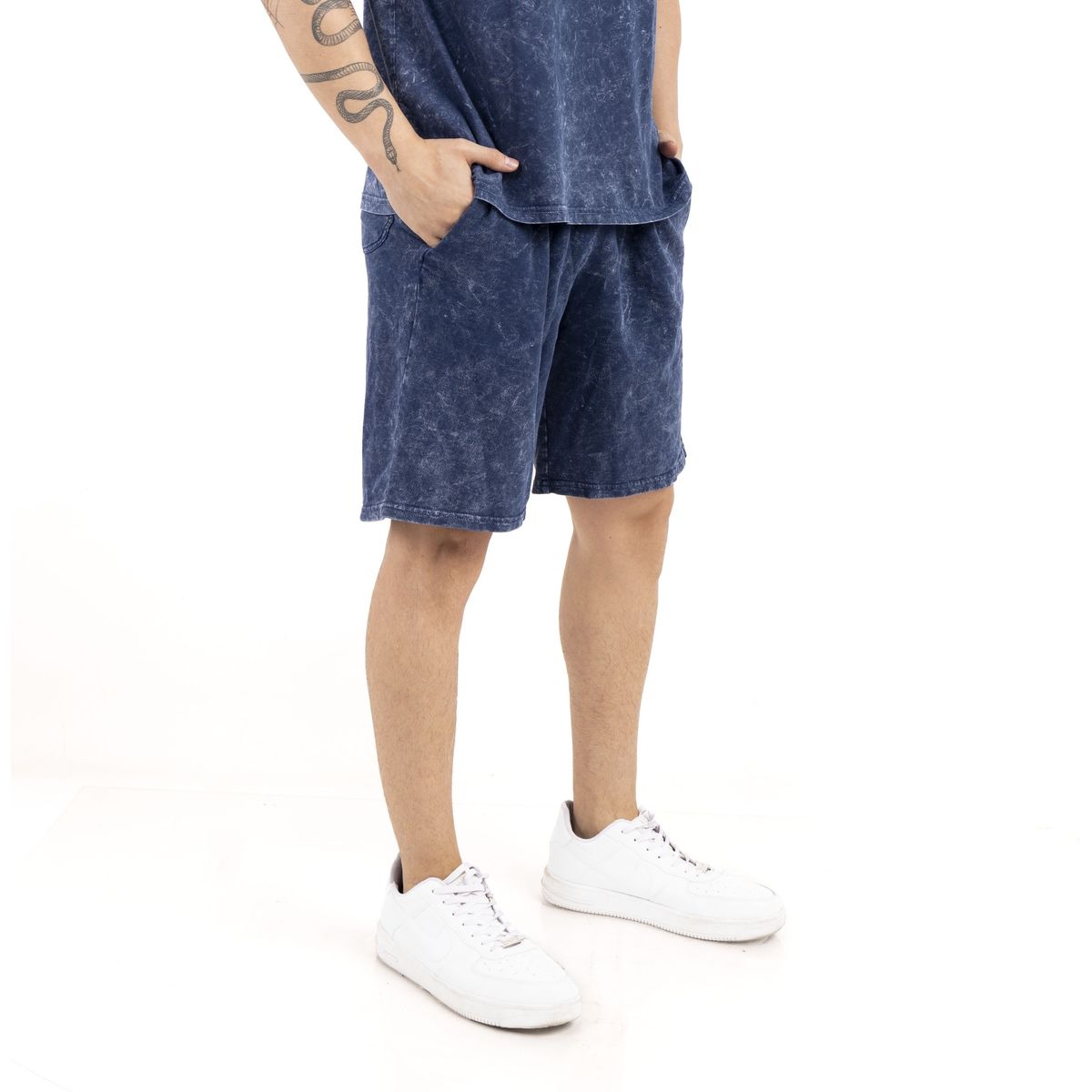 NEW YORK STARS - SHORT LAVADOS TIEDAY-AZUL